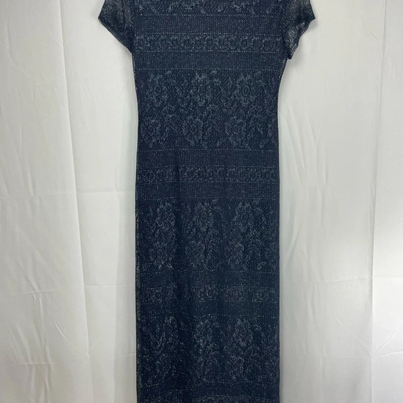 Vintage Jessica Howard Women Glitter Holiday Lace Sheath Dress Size 8P Pretty - Picture 6 of 7
